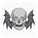 Skull Bat Wings Icon