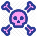 Skull Bones Poison Warning Icon