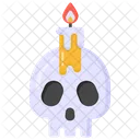 Skull Skull Candle Ghost Skull Icon