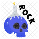 Scary Skull Candle Dead Head Icon