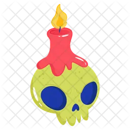 Skull candle  Icon