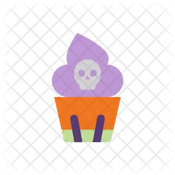 Skull Cupcake  Icon
