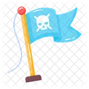 Skull Flag Pirate Flag Danger Flag Icon
