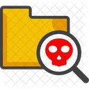 Skull Danger Warning Icon