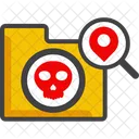 Skull Danger Warning Icon