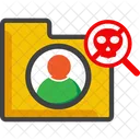 Skull Danger Warning Icon