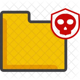 Skull folder shield  Icon