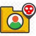 Skull Danger Warning Icon