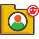 Skull Danger Warning Icon