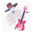 Skull Guitar Horror Music Horror Guitar Icon