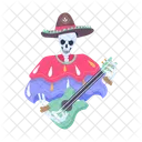 Dead Guitar Skull Guitar Skull Playing 아이콘
