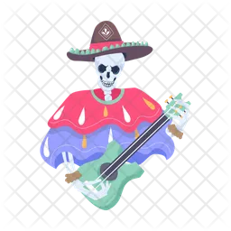 Skull Guitar  Icon