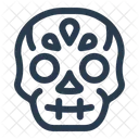 Skull Da De Los Muertos Day Of The Dead Icon