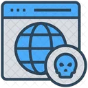 Cyber Crime Skull Icon