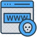 Cyber Crime Skull Icon