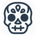 Skull Da De Los Muertos Day Of The Dead Icon