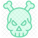 Skull Color Outline Icon 아이콘