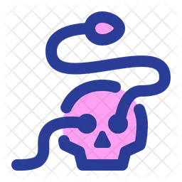 Skull Snake  Icon