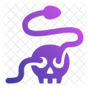 Skull Snake Halloween Skull Scary Skull Icon