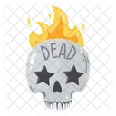 Scary Dead Head Skull Icon