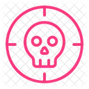 Skull Target Skull Aim Cyber Target Icon