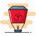 Sky Lantern Air Candle Icon