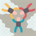 Skydiving Group Team Icon
