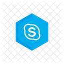 스카이프 소셜 미디어 로고 아이콘