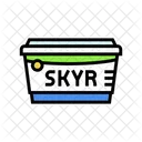Skyr Milk Product Icon