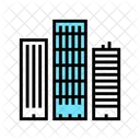Skyscraper Buildings Color Icon