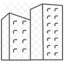 Skyscraper Thinline Icon Icon