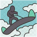 Skysurfing Board Skydive Icon