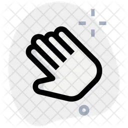 Slant Hand Pointer  Icon