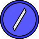 Slash Sign Symbol Icon