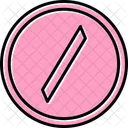 Slash Sign Symbol Icon