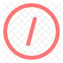 Slash Circle Calculation Mathematics Icon