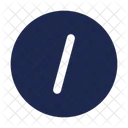 Slash Circle Calculation Mathematics Icon