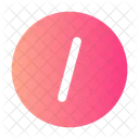 Slash Circle Calculation Mathematics Icon