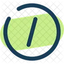 Slash Circle Calculation Mathematics Icon