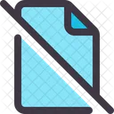 Slash File  Icon