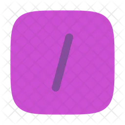 Slash square  Icon