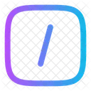 Slash Square Sign Mark Icon