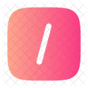 Slash Square Icon