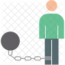 Slavery Forced Labor Human Trafficking Icon