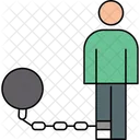 Slavery Forced Labor Human Trafficking Icon