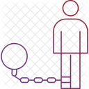 Slavery Forced Labor Human Trafficking Icon