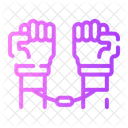 Slavery Prisoner Hands Icon