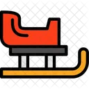 Sled Toboggan Sleigh Icon