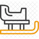 Sled Toboggan Sleigh Icon