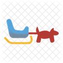 Sled Dog Sledding Huskies Icon